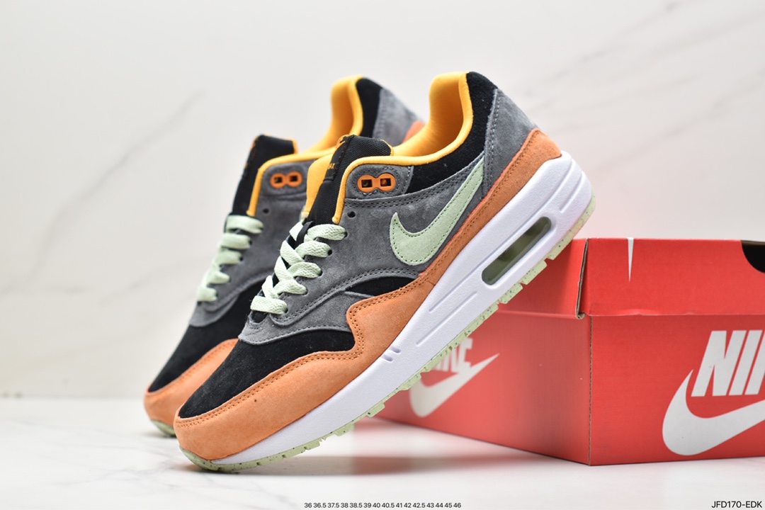 170 耐克Nike Air Max 1 PRM 低帮复古百搭 休闲运动慢跑鞋 DZ0482-001
