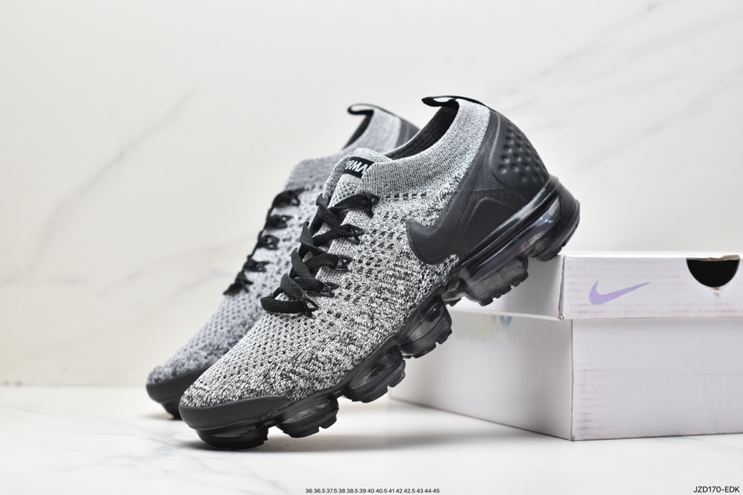 Nike Air VaporMax Flyknit 2.0 second generation air cushion foot straps with versatile jogging shoes 942842-011