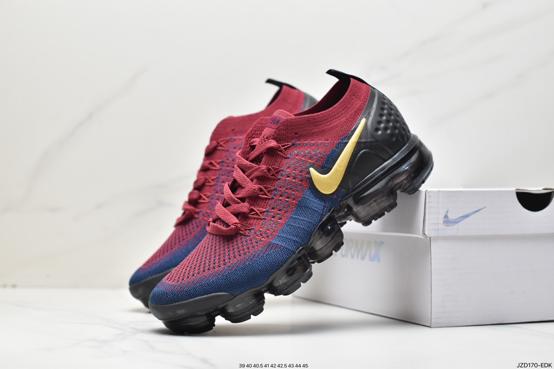 Nike Air VaporMax Flyknit 2.0 second generation air cushion foot straps with versatile jogging shoes 942842-011