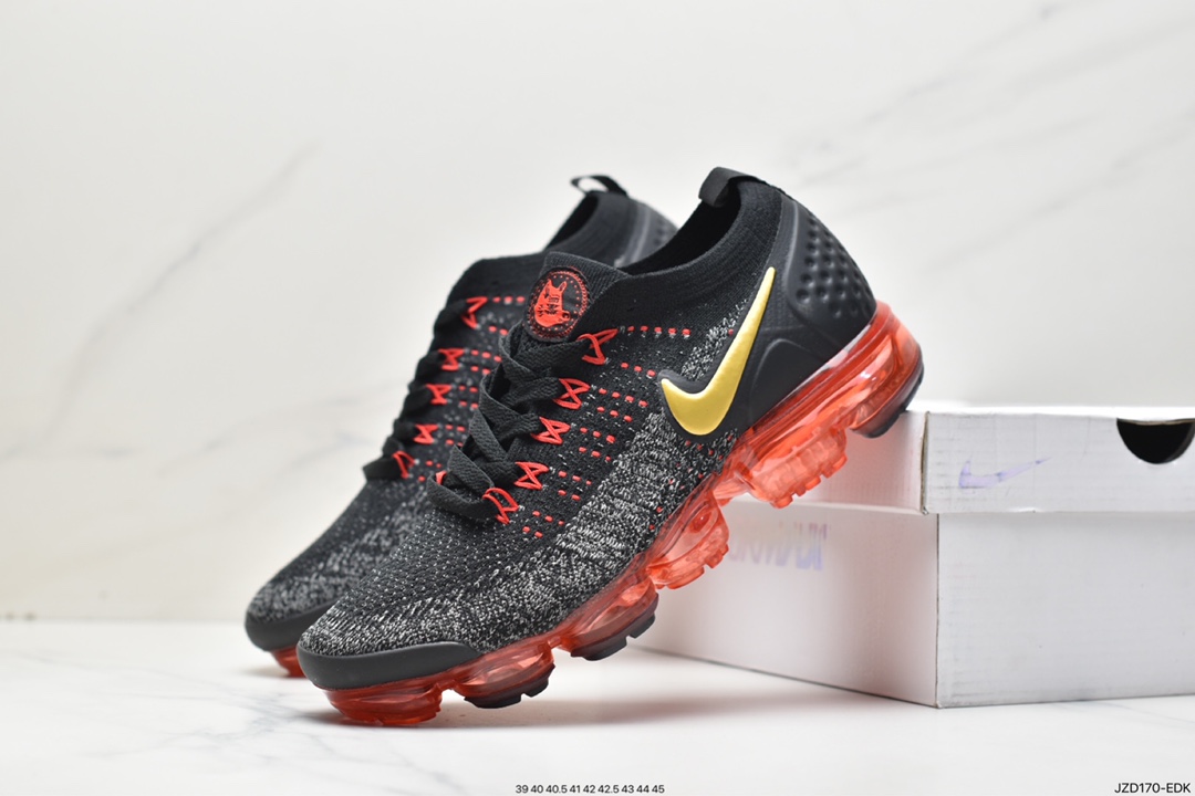 Nike Air VaporMax Flyknit 2.0 second generation air cushion foot straps with versatile jogging shoes 942842-011