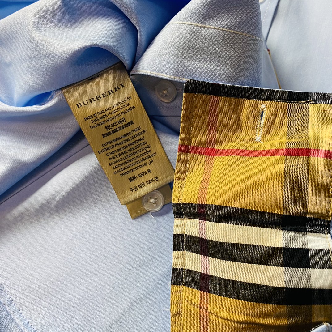 ！   三标齐全🔥官网款 可穿205斤❤ 巴宝莉 Burberry 原单品质 最新款 男装长袖衬衫 精选
