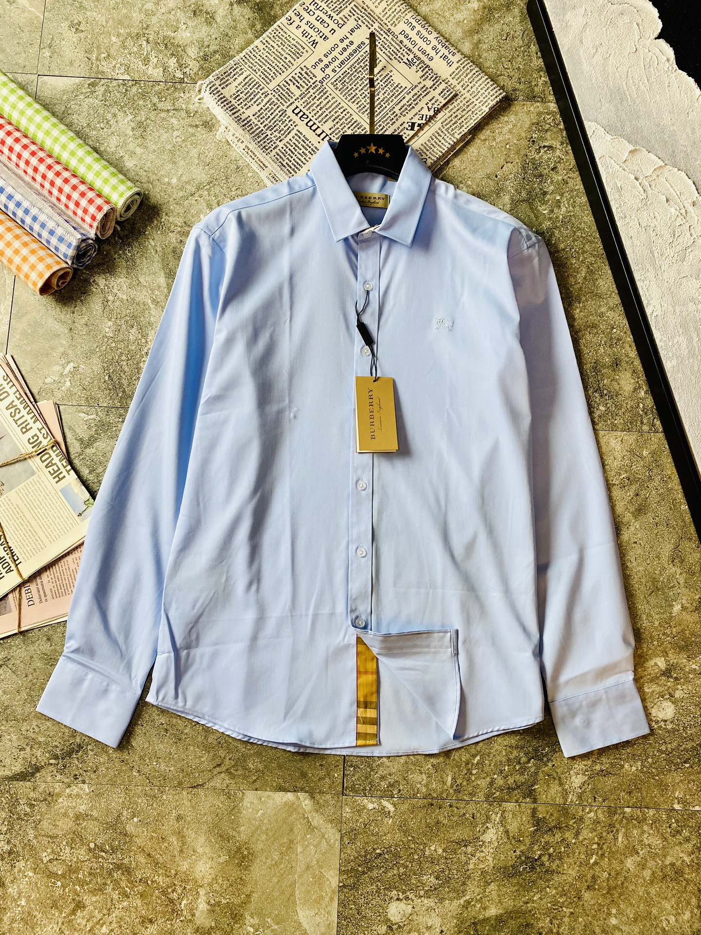 ！   三标齐全🔥官网款 可穿205斤❤ 巴宝莉 Burberry 原单品质 最新款 男装长袖衬衫 精选