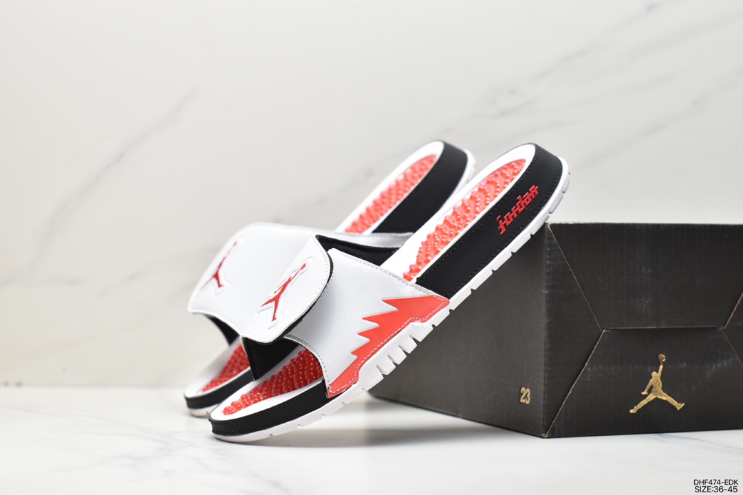 95 乔丹 JORDAN HYDRO IV AJ4 魔术贴 休闲户外 男拖鞋 532225 609275