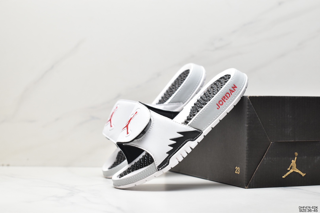 95 乔丹 JORDAN HYDRO IV AJ4 魔术贴 休闲户外 男拖鞋 532225 609275