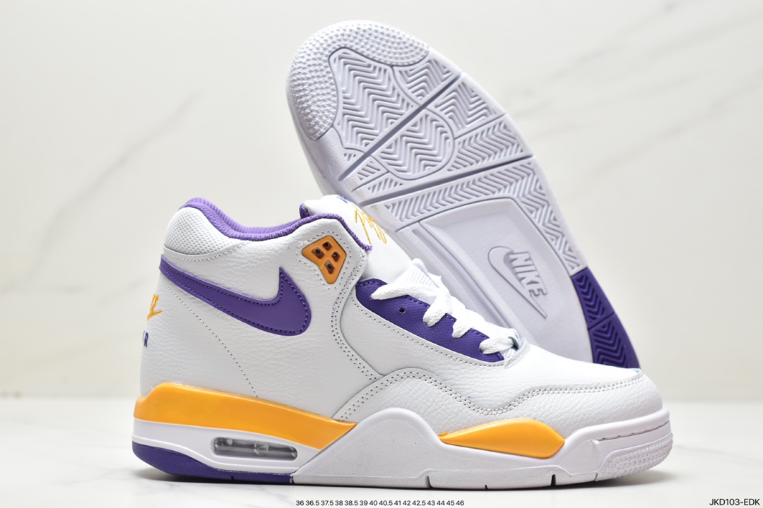 160 耐克Nike Air Flight 89”White/Purple”飞行兄弟“皮革白紫”BQ4212-101