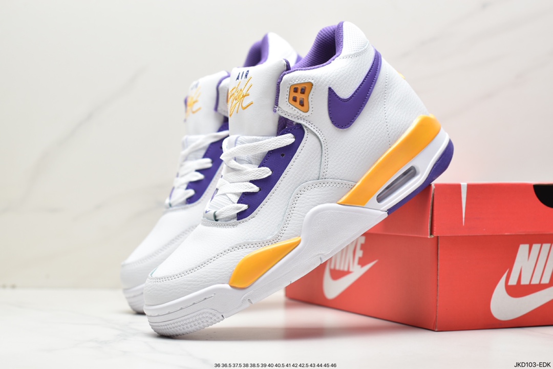 160 耐克Nike Air Flight 89”White/Purple”飞行兄弟“皮革白紫”BQ4212-101