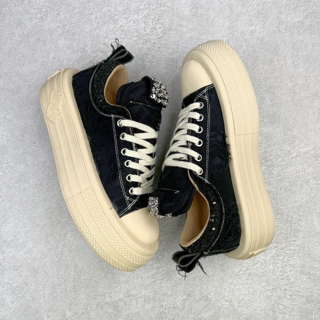 Zhao Lusi/Joey Yung's same national trend treasure sneakers emerging brand FORESHADOW ”Double-Uni” Sneaker thick sole wear-resistant non-slip height increase