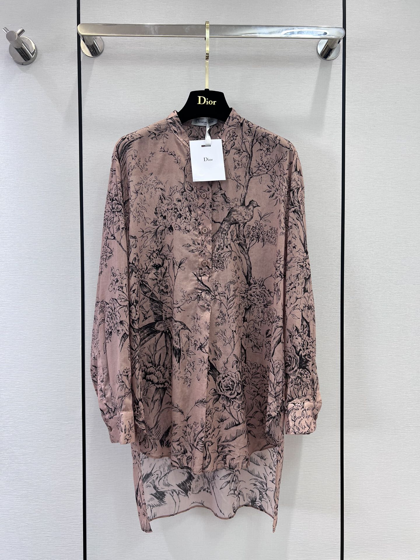 Dior Clothing Shirts & Blouses Printing Cotton Silk Spring/Summer Collection Long Sleeve