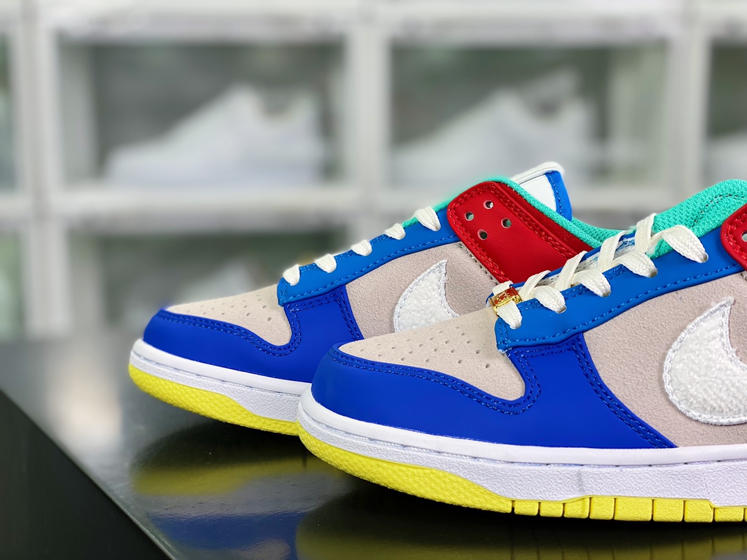 200 】 SB Dunk Low”Year of the Rabbit”扣篮系列低帮板鞋“蓝米橙京兔”RB8988-100