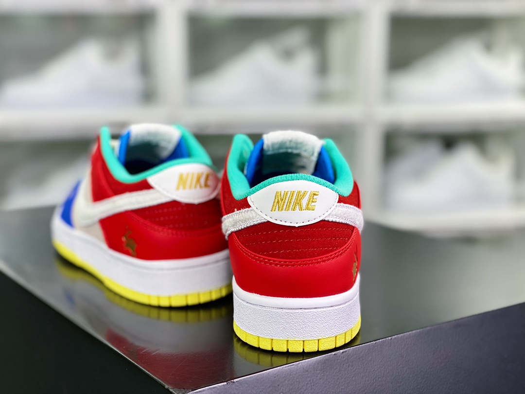 200 】 SB Dunk Low”Year of the Rabbit”扣篮系列低帮板鞋“蓝米橙京兔”RB8988-100