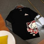 Evisu Clothing T-Shirt Printing Men Short Sleeve