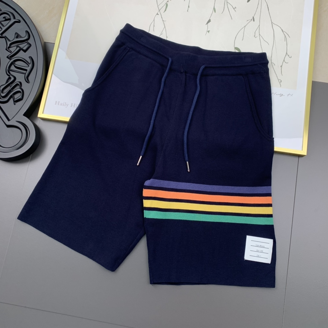 New Cashmere Collection: TB 4-Bard Tweed Shorts in Super-Soft Cotton Knit Fabric - 图片 1