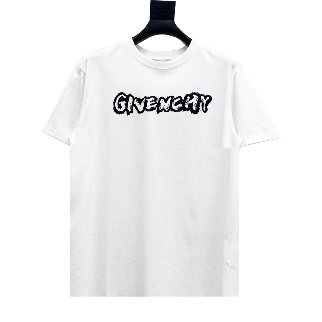 GIVENCHY/纪梵希 23ss 涂鸦字母logo印花短袖春夏新款