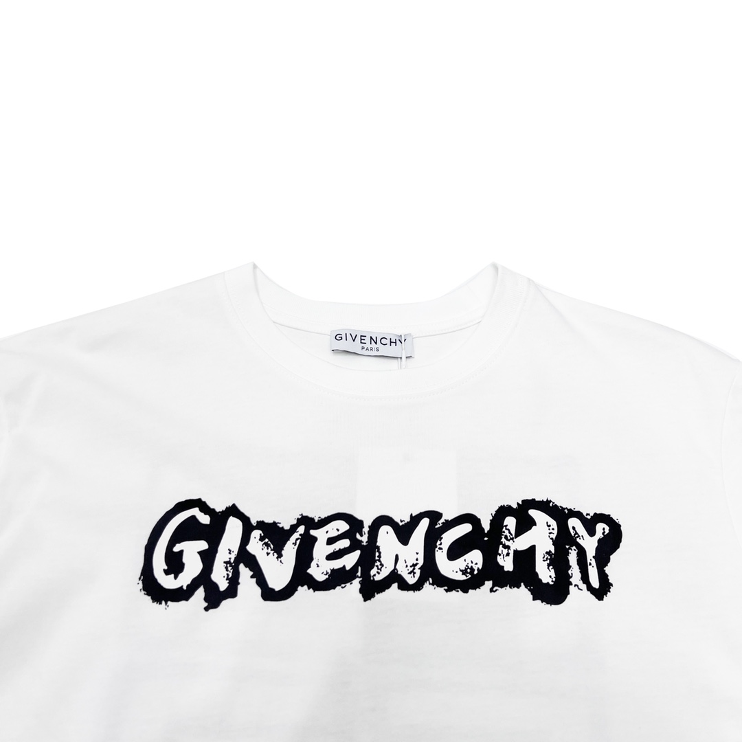 GIVENCHY/纪梵希 23ss 涂鸦字母logo印花短袖春夏新款