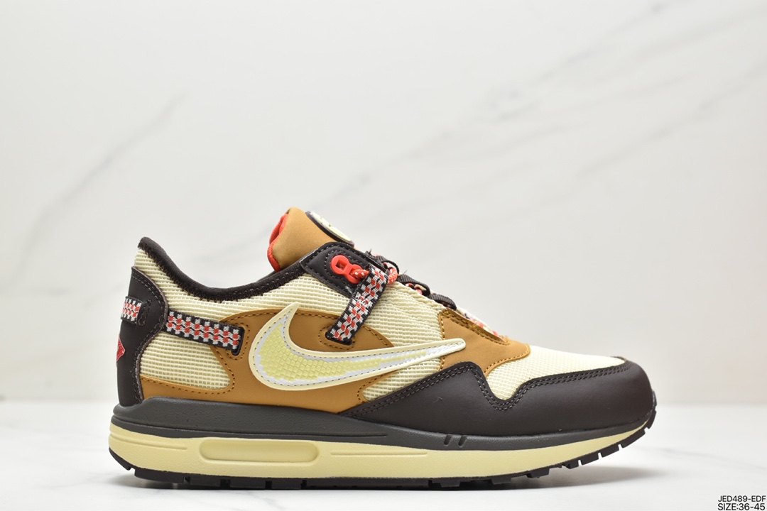 150 Travis Scott x Nike Air Max 1”Cactus Jack”改版款低帮慢跑鞋DO9392-200