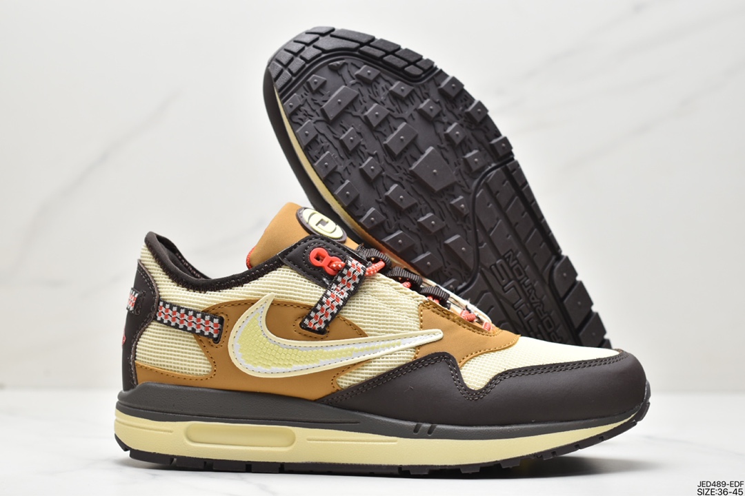 150 Travis Scott x Nike Air Max 1”Cactus Jack”改版款低帮慢跑鞋DO9392-200