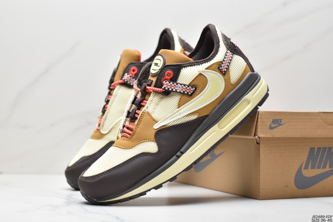 150 Travis Scott x Nike Air Max 1”Cactus Jack”改版款低帮慢跑鞋DO9392-200