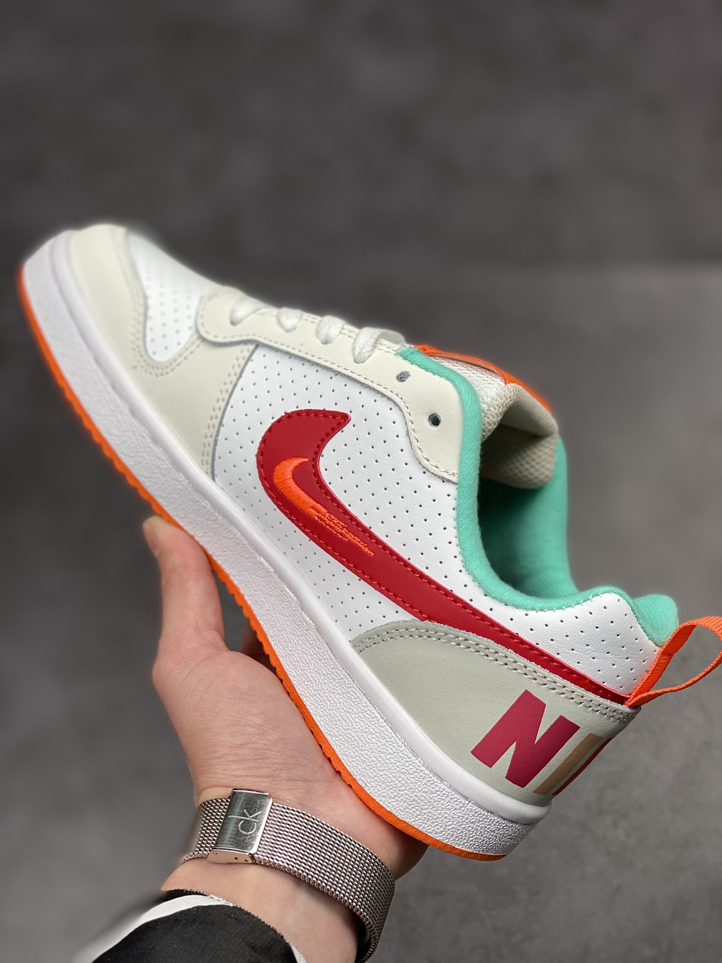 140 Nike Court Borough Low 2 白橙红 FD6435-161