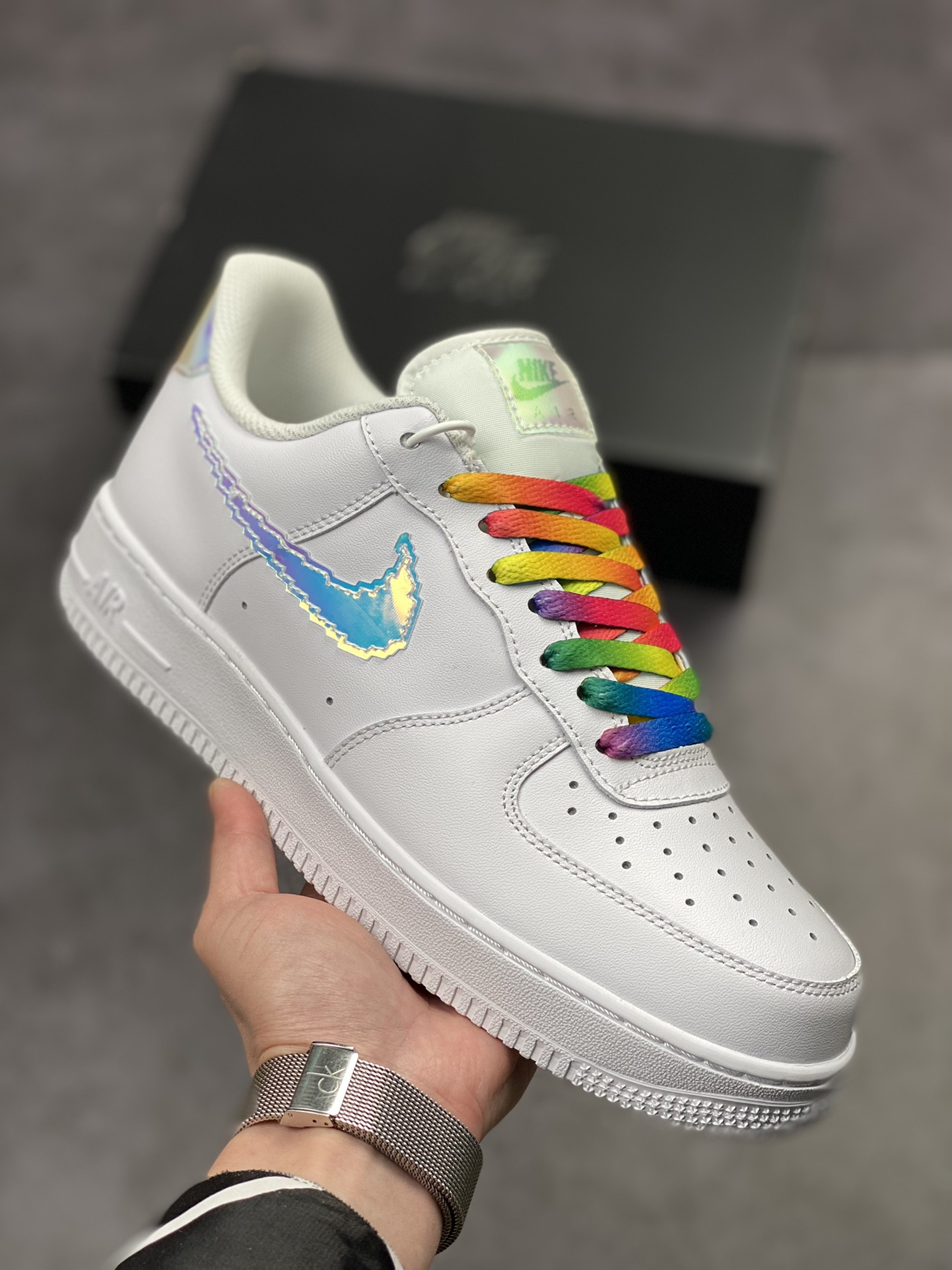 180 Nike Air Force 1 Low 07 彩虹像素CV1699-100