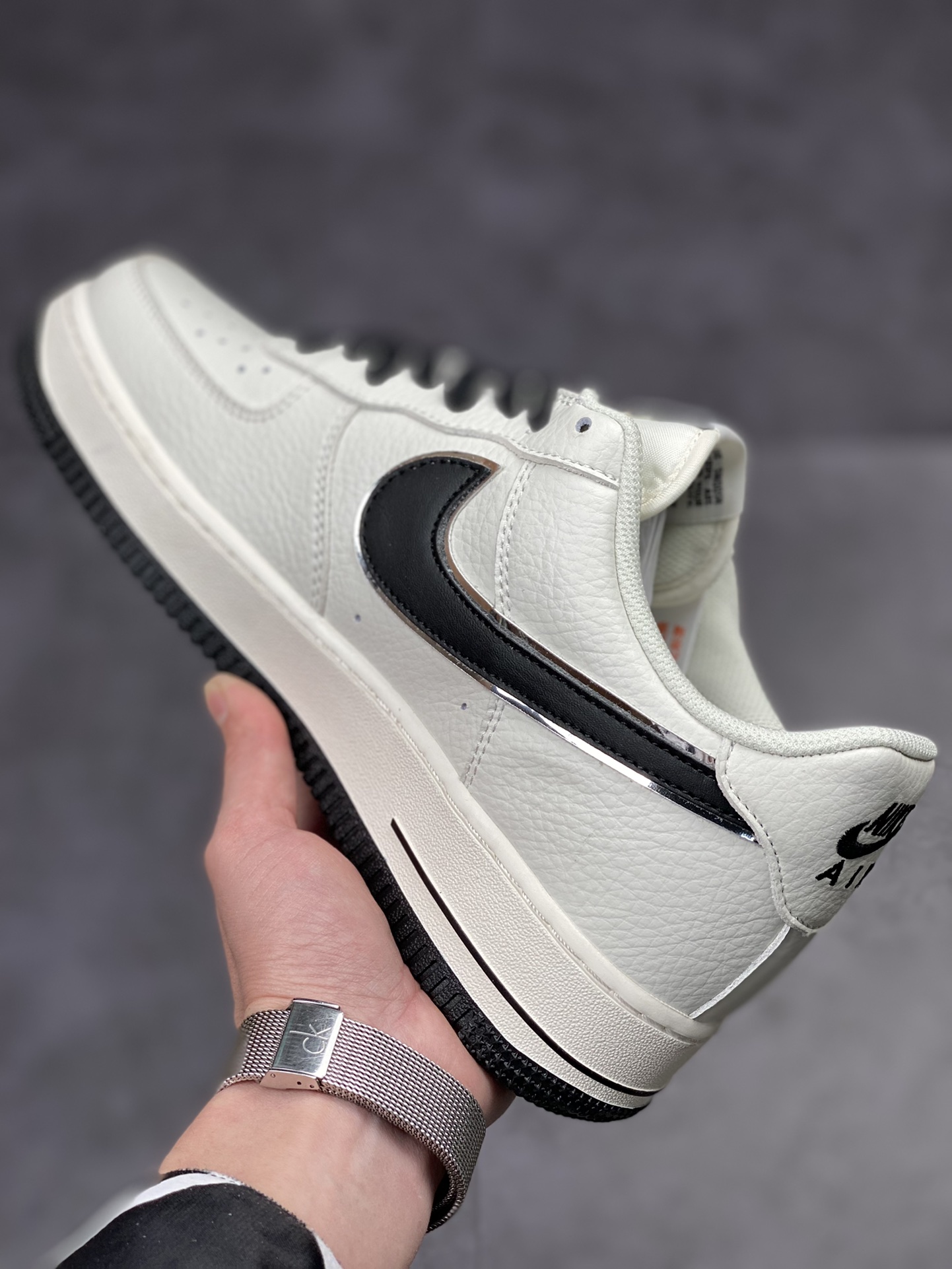 250 Nike Air Force 1 Low 07 黑银勾 BM1996-022