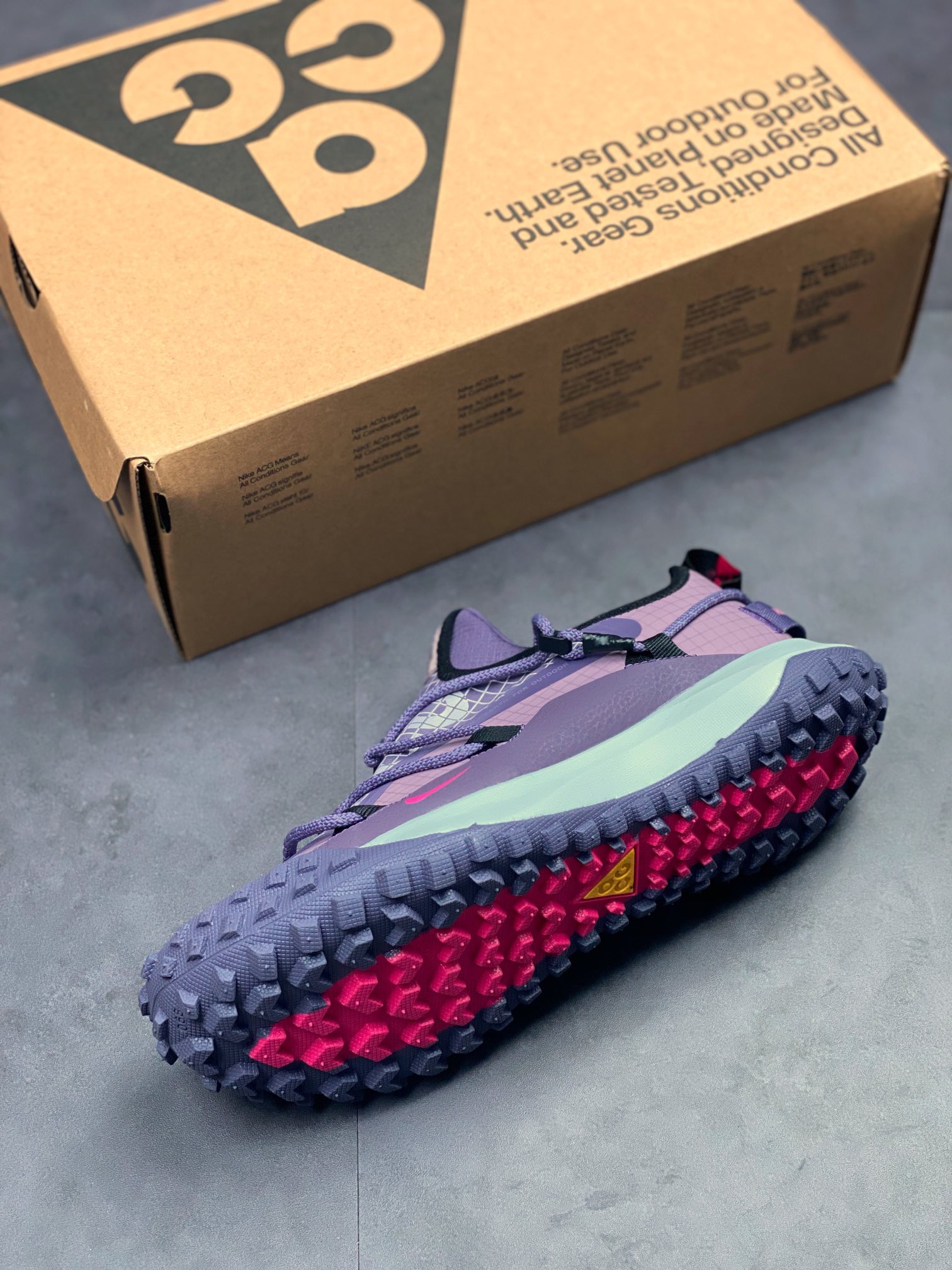 210 Nike ACG Mountain Fly Low GORE-TEX 户外登山运动鞋/紫色 DQ1979-500