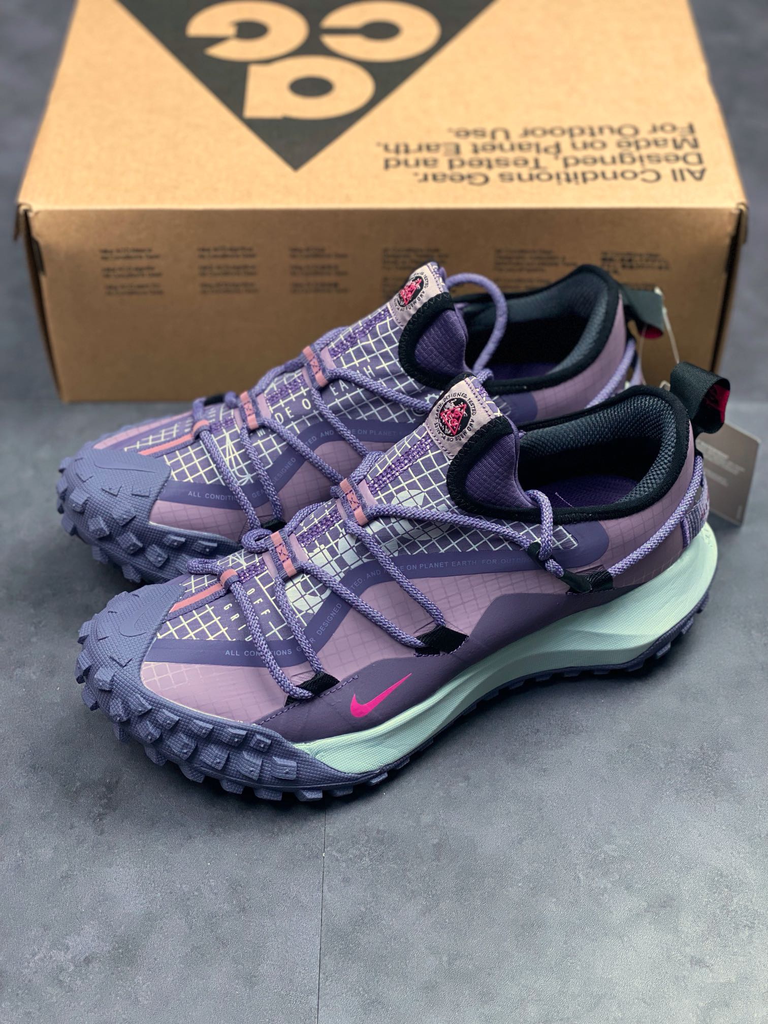 210 Nike ACG Mountain Fly Low GORE-TEX 户外登山运动鞋/紫色 DQ1979-500