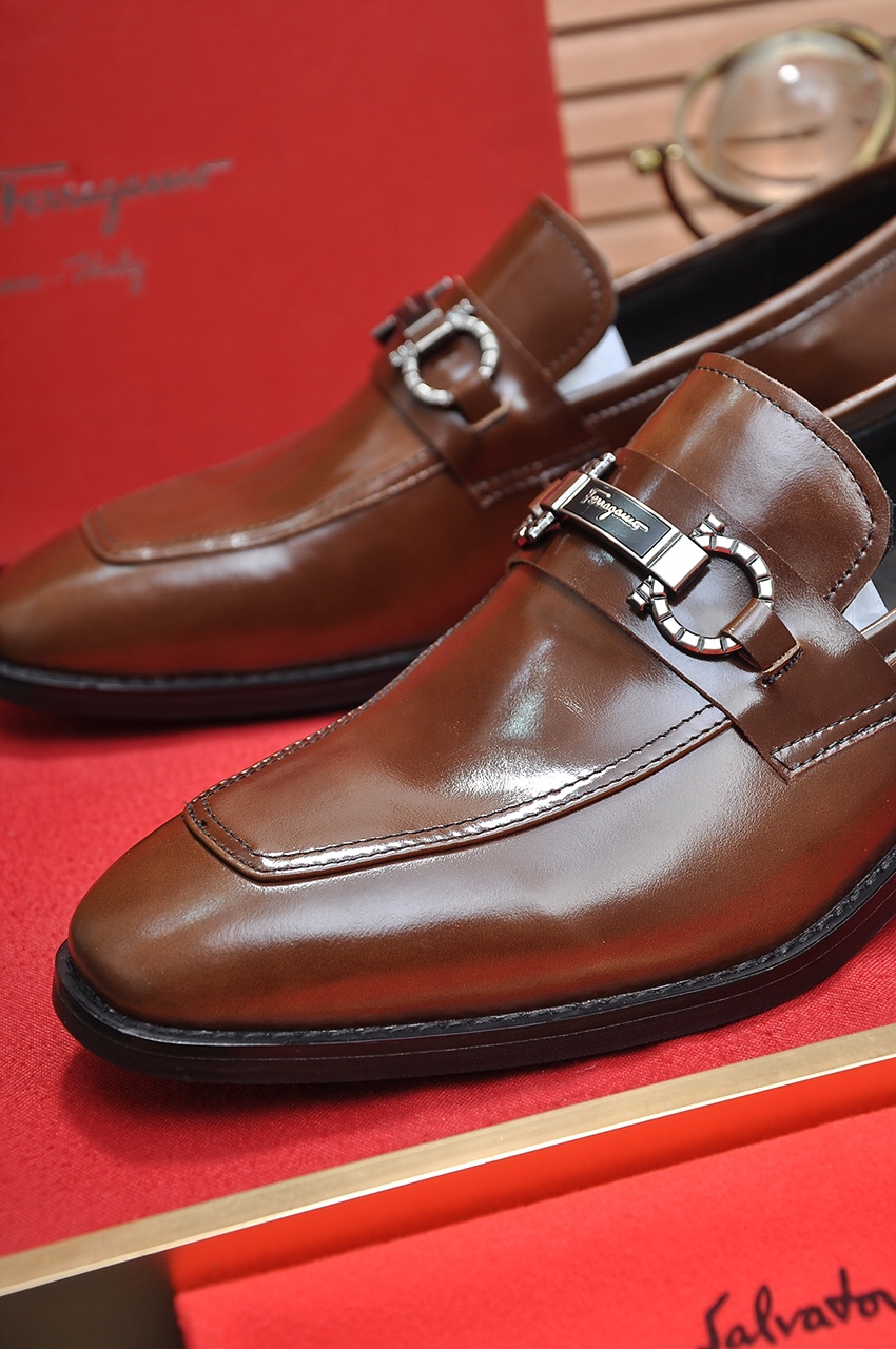 fábrica [Ferragamo / Ferragamo] contrarrestar los últimos modelos original importado borde abierto s