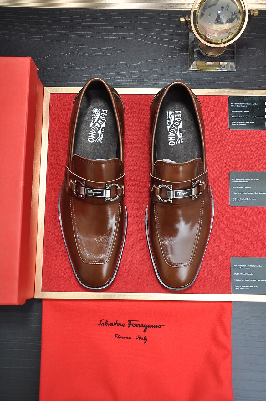 fábrica [Ferragamo / Ferragamo] contrarrestar los últimos modelos original importado borde abierto s