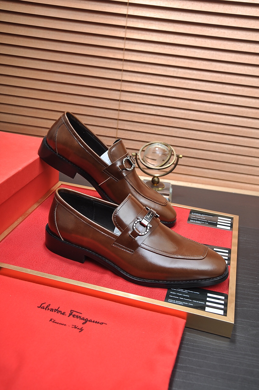 fábrica [Ferragamo / Ferragamo] contrarrestar los últimos modelos original importado borde abierto s