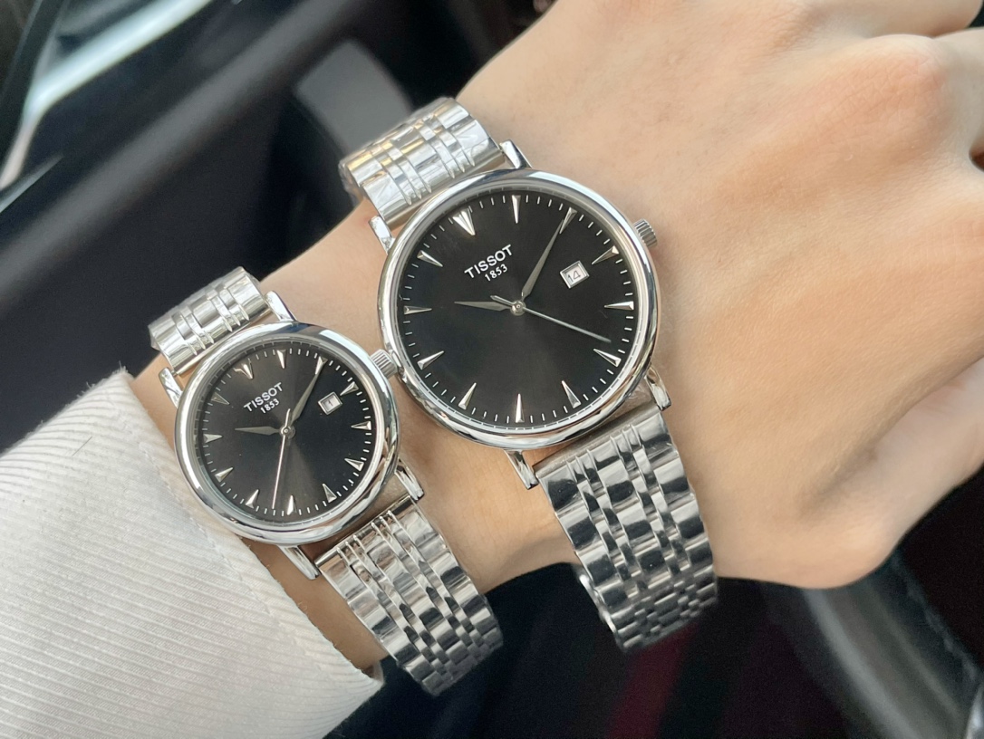 “TISSOT 32622-KIM+20 Couple Watch: Imported Stone Core, Steel Belt, 316L Steel, 40mm Men’s, 30mm Women’s” - 图片 2