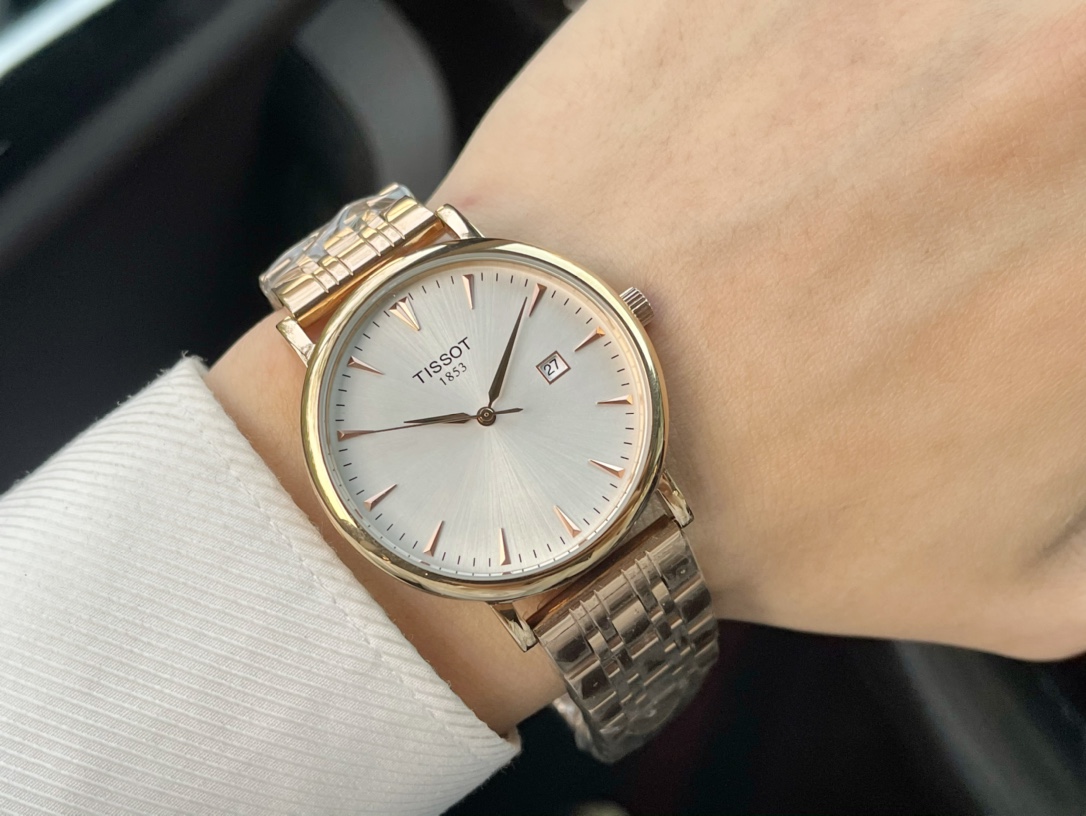 “TISSOT 32622-KIM+20 Couple Watch: Imported Stone Core, Steel Belt, 316L Steel, 40mm Men’s, 30mm Women’s” - 图片 8