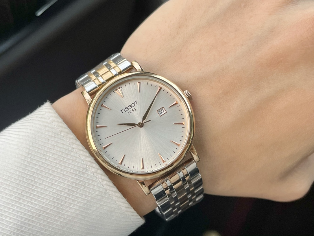 “TISSOT 32622-KIM+20 Couple Watch: Imported Stone Core, Steel Belt, 316L Steel, 40mm Men’s, 30mm Women’s” - 图片 4