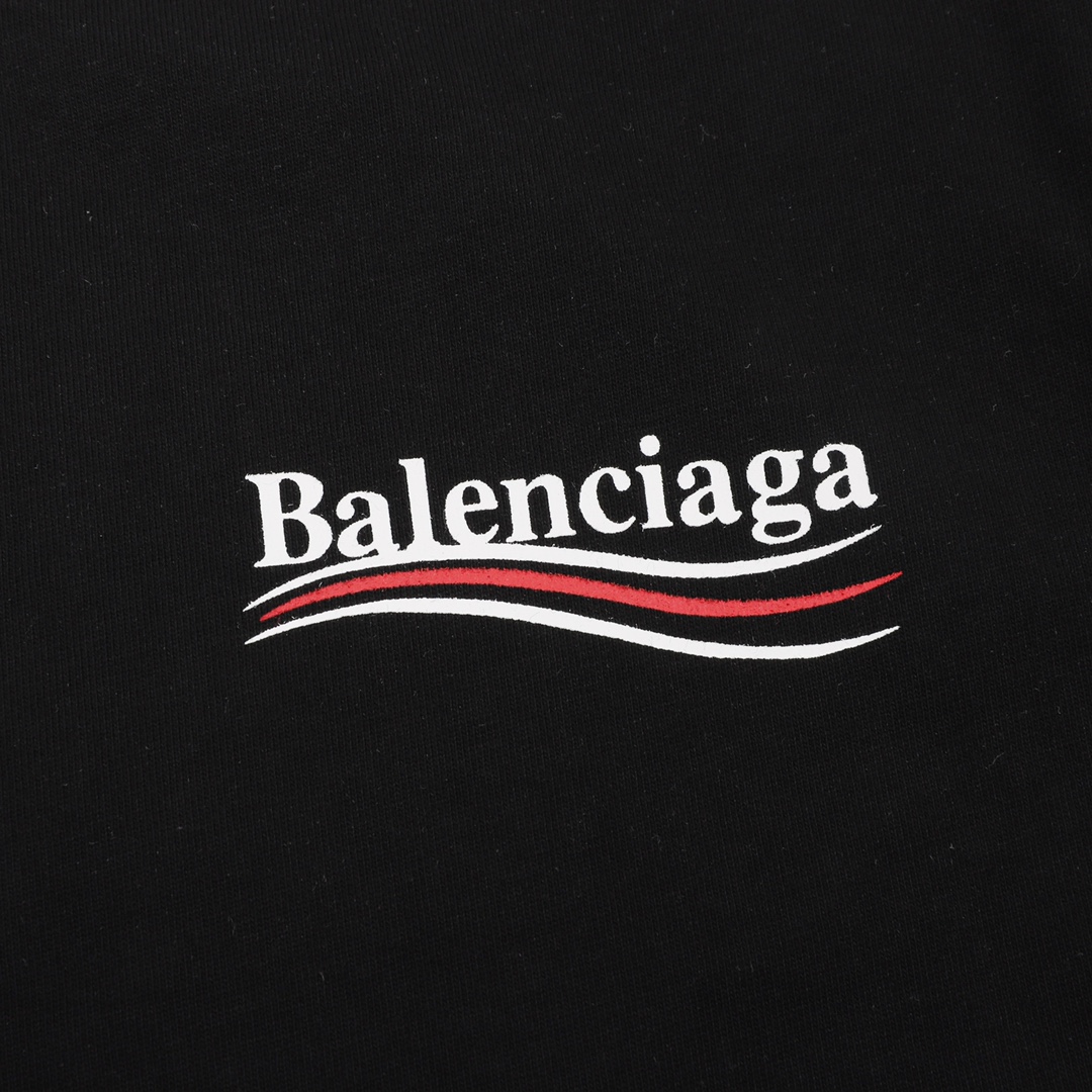 Balenciaga/巴黎世家 可乐波浪印花短袖