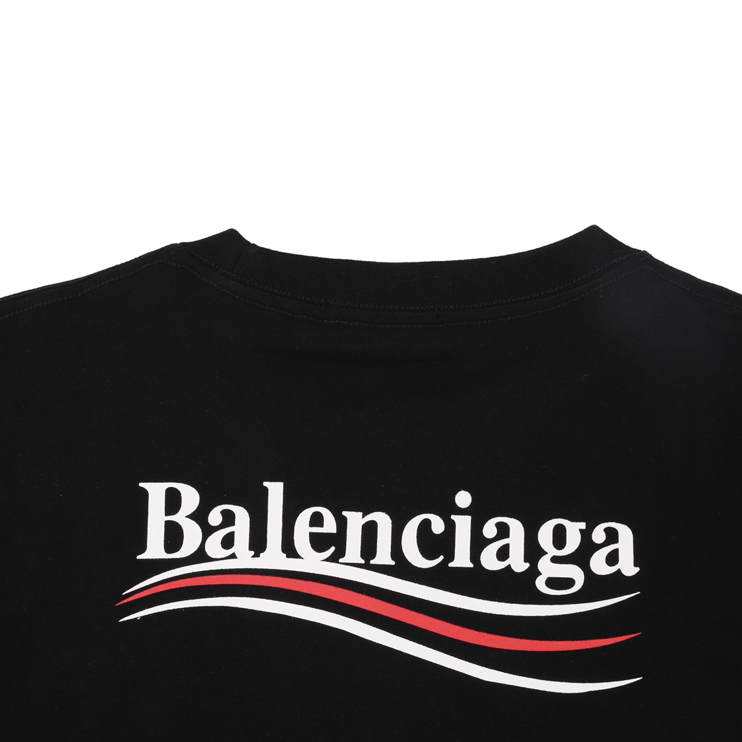 Balenciaga/巴黎世家 可乐波浪印花短袖