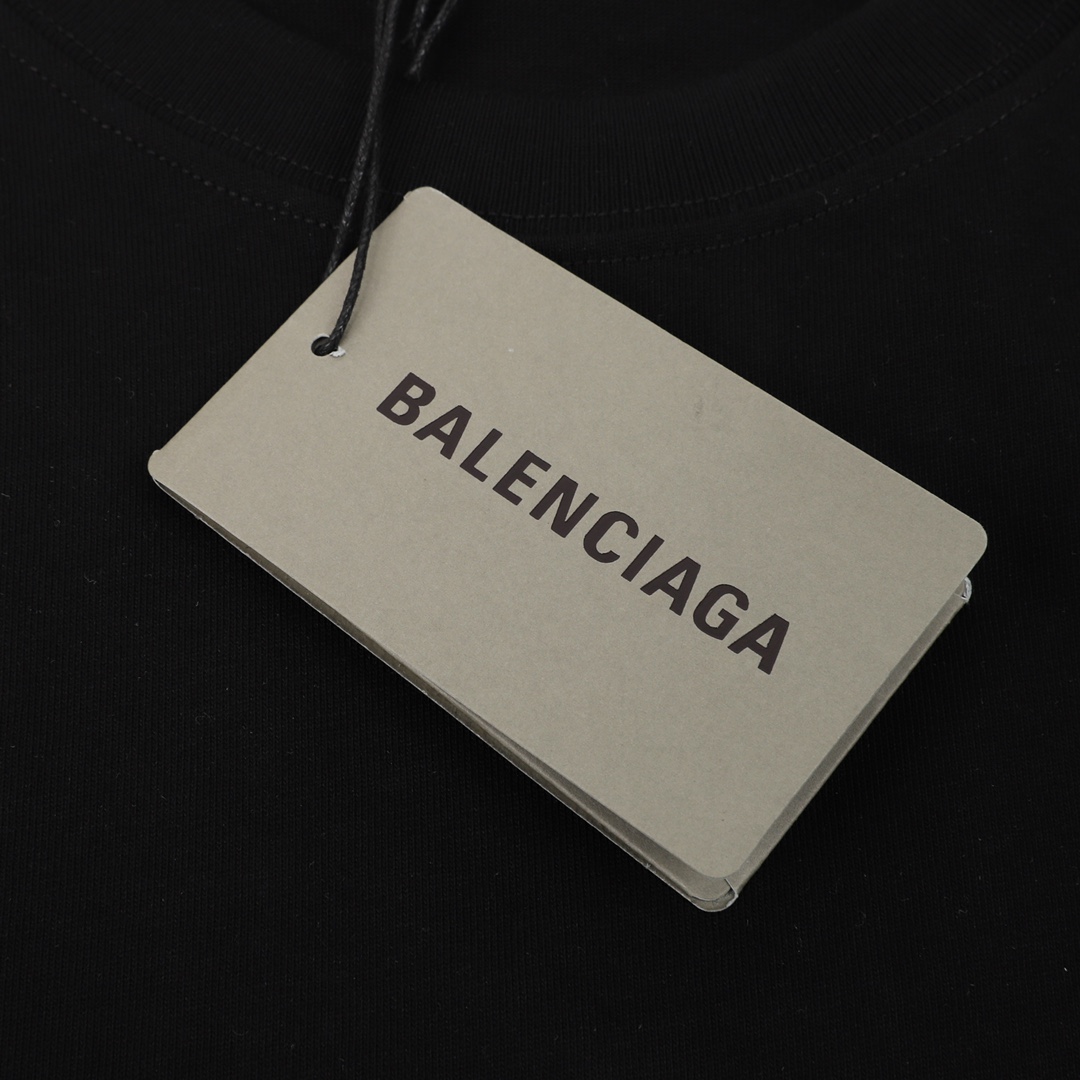 Balenciaga/巴黎世家 可乐波浪印花短袖