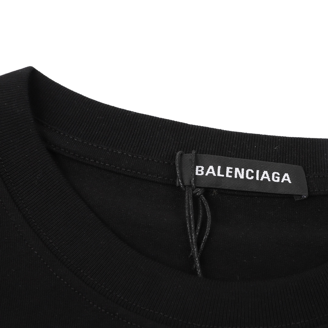 Balenciaga/巴黎世家 可乐波浪印花短袖