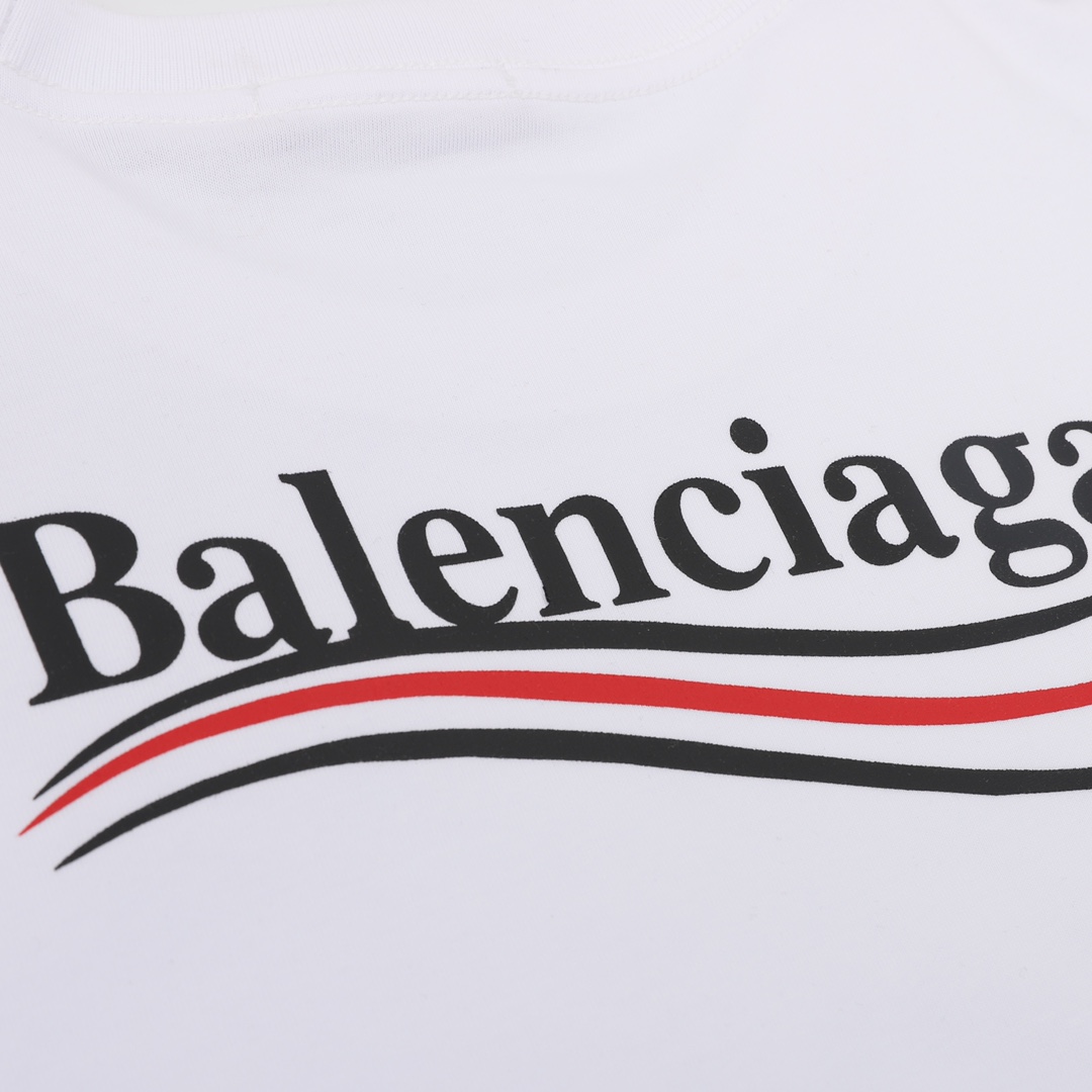 Balenciaga/巴黎世家 可乐波浪印花短袖