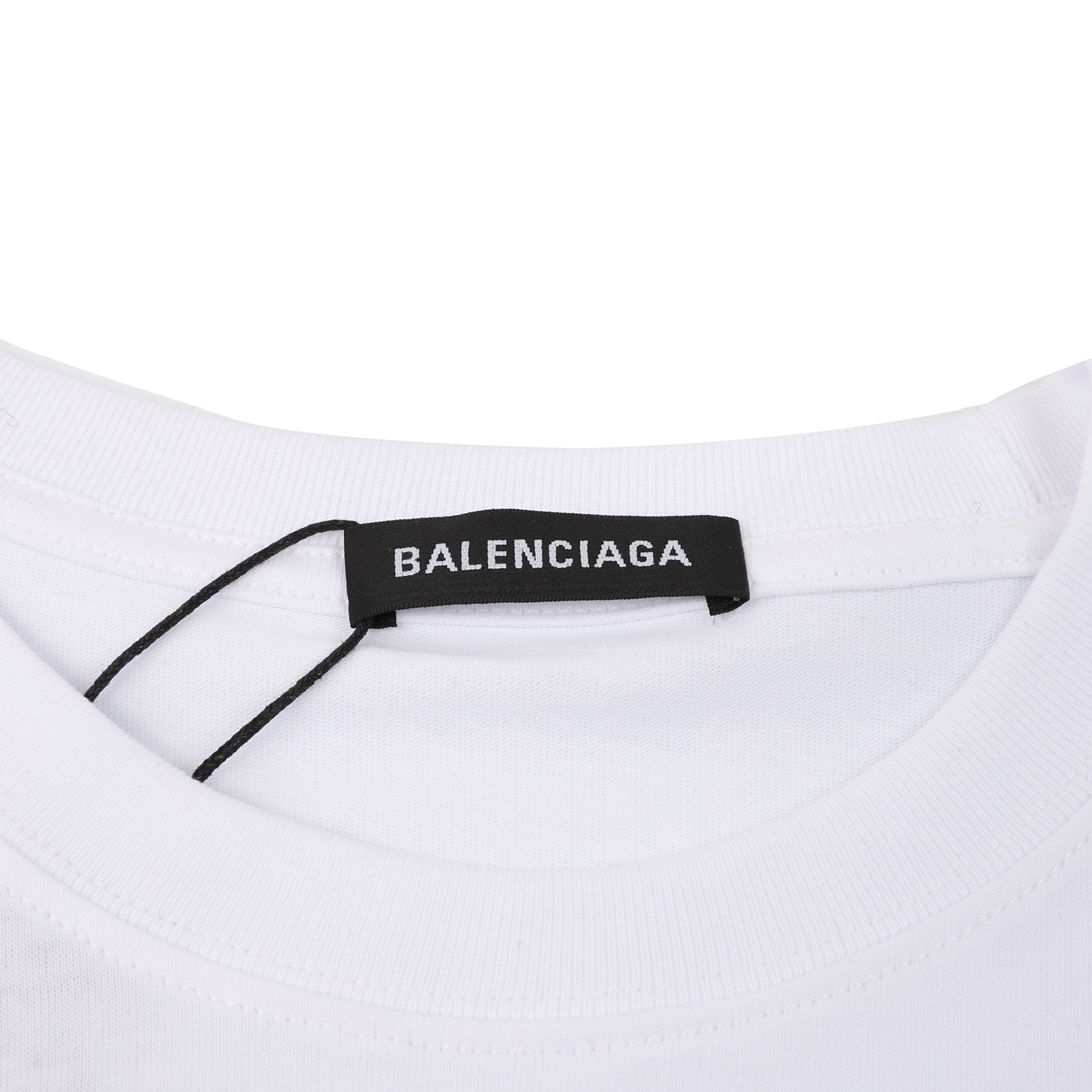 Balenciaga/巴黎世家 可乐波浪印花短袖