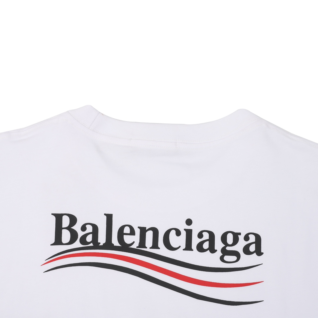 Balenciaga/巴黎世家 可乐波浪印花短袖