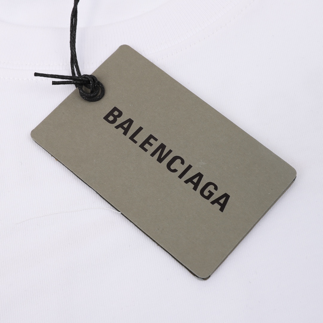 Balenciaga/巴黎世家 可乐波浪印花短袖