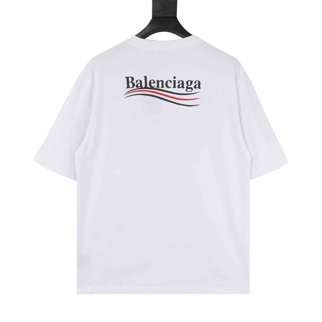 Balenciaga/巴黎世家 可乐波浪印花短袖