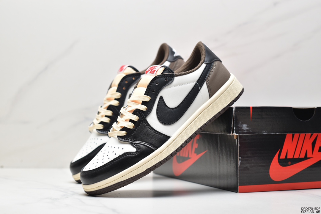 110 fragment design x Travis Scott x Nike Air Jordan 1 Low OG SP”Military Blue”AJ1乔丹一代DM7866-140