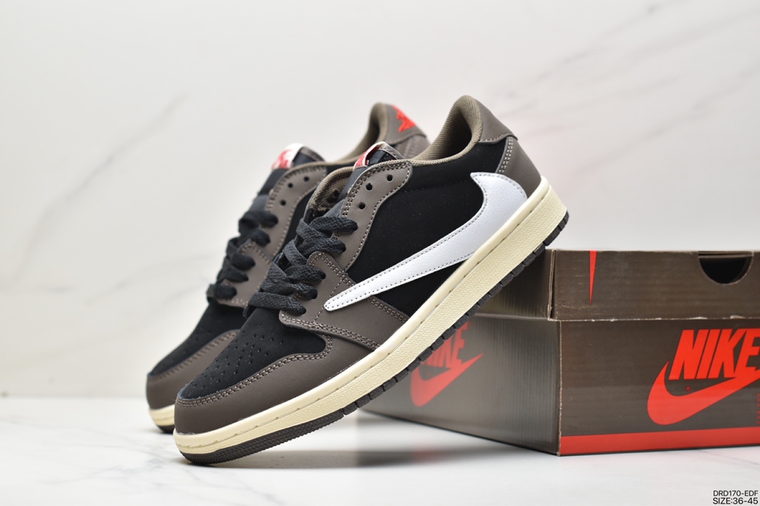 110 fragment design x Travis Scott x Nike Air Jordan 1 Low OG SP”Military Blue”AJ1乔丹一代DM7866-140