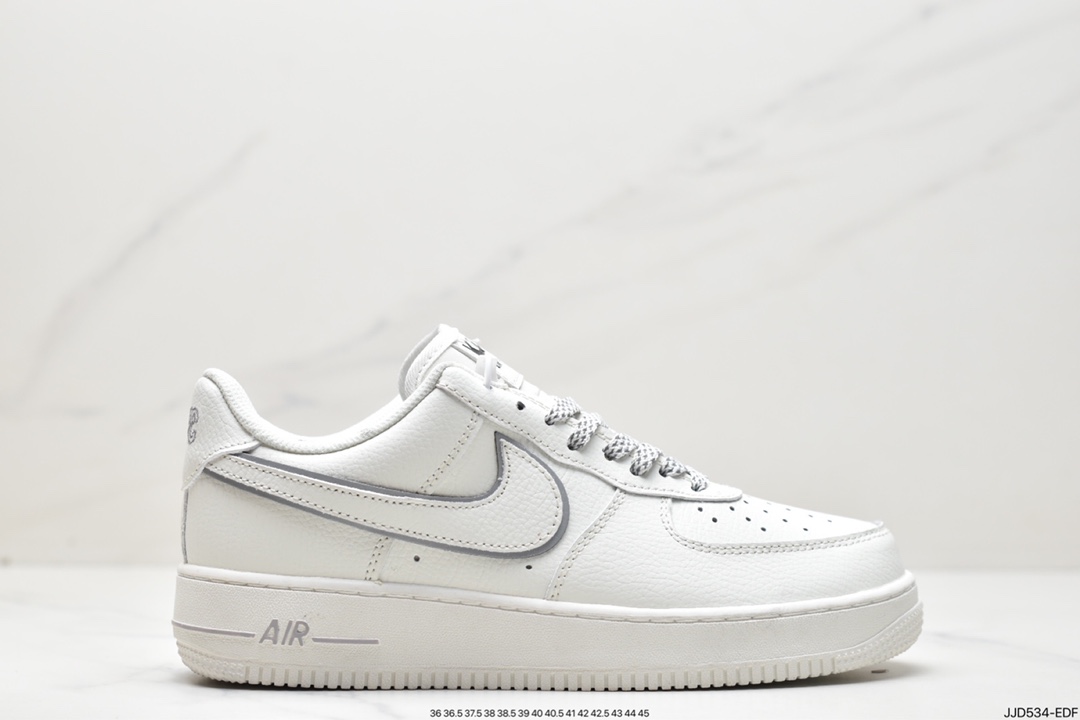 130 耐克Kith x Nike Air Force 1’07 Low “米白银”纽约限定 板鞋 NY2022-017