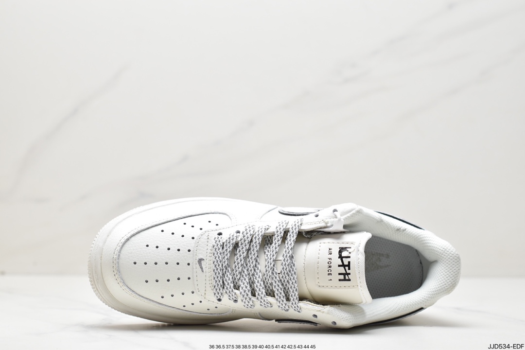 130 耐克Kith x Nike Air Force 1'07 Low “米白银”纽约限定 板鞋 NY2022-017