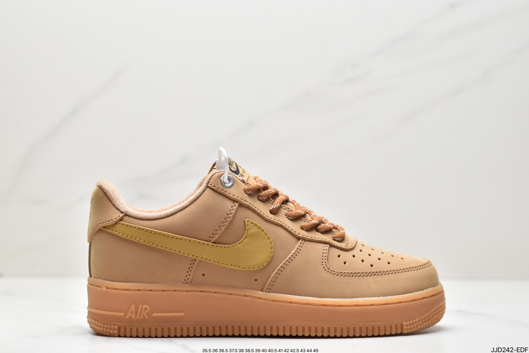 140 Nike Air Force1 Low AF1 经典款小麦色空军一号低帮休闲板鞋 CJ9179-200