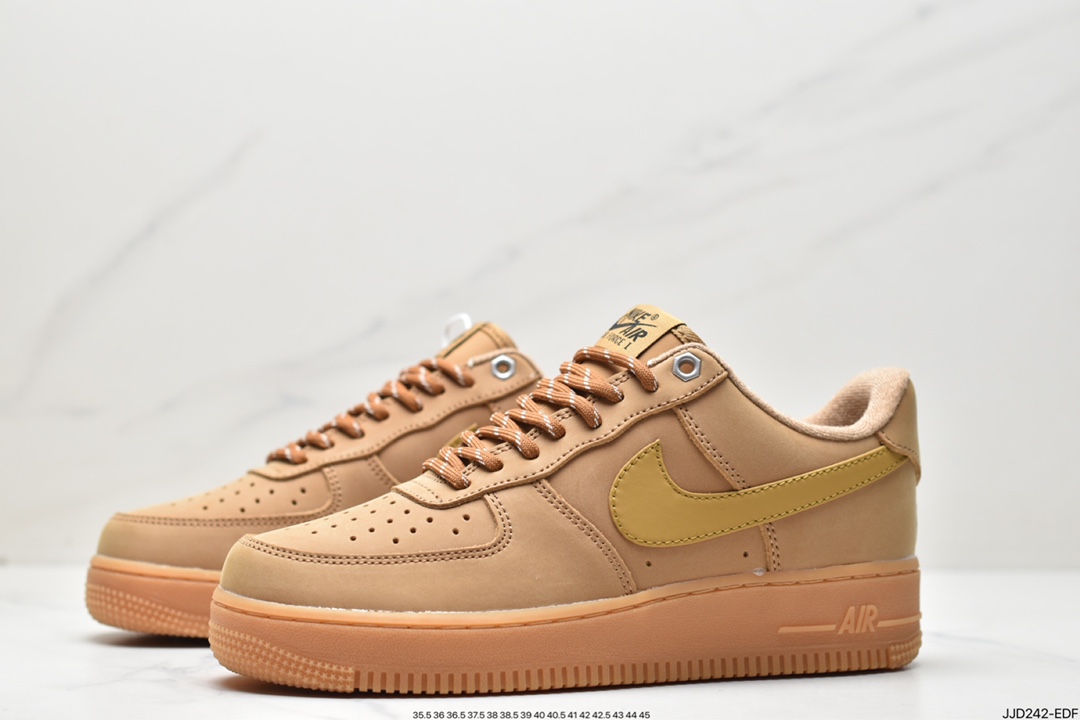 140 Nike Air Force1 Low AF1 经典款小麦色空军一号低帮休闲板鞋 CJ9179-200