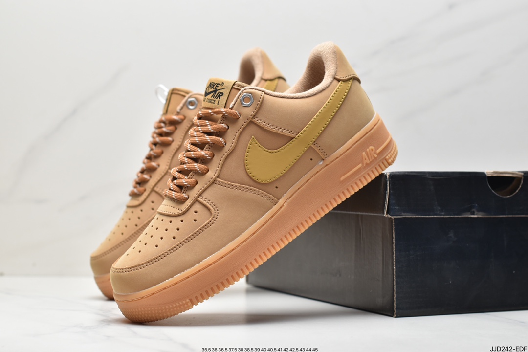 140 Nike Air Force1 Low AF1 经典款小麦色空军一号低帮休闲板鞋 CJ9179-200