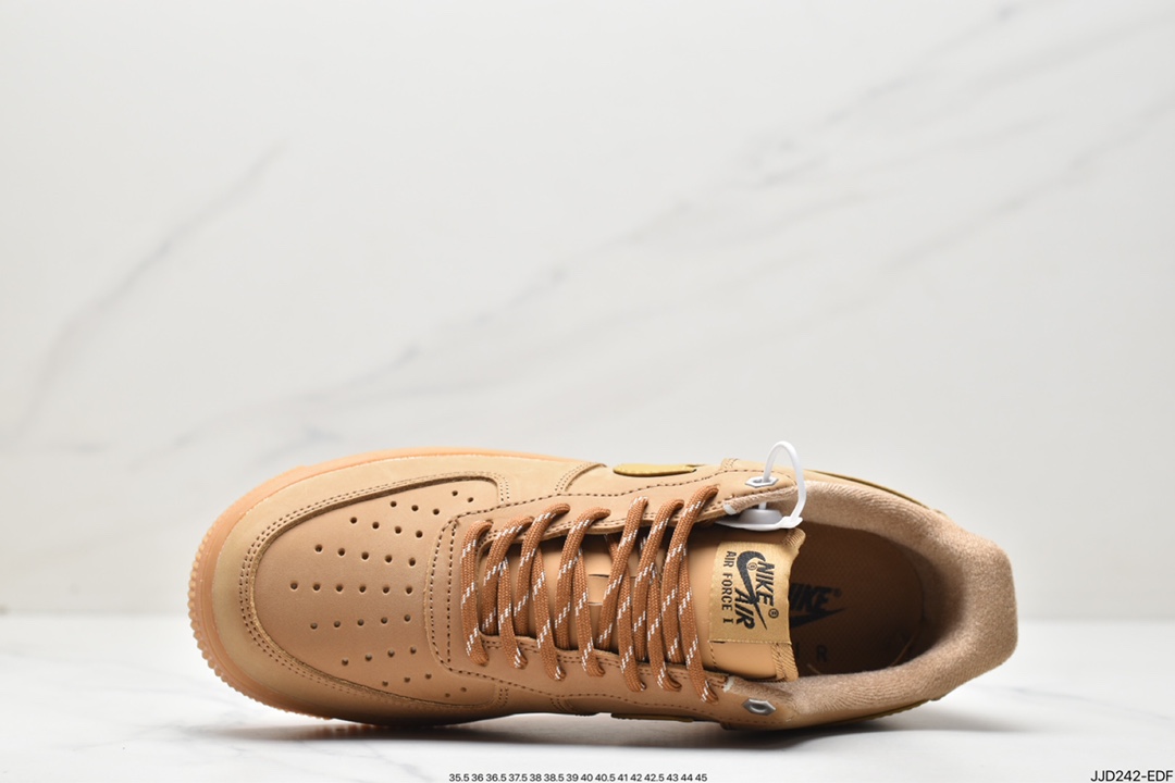 140 Nike Air Force1 Low AF1 经典款小麦色空军一号低帮休闲板鞋 CJ9179-200