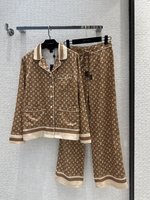 Louis Vuitton Clothing Pajamas Shirts & Blouses Two Piece Outfits & Matching Sets White Printing Spring Collection Vintage